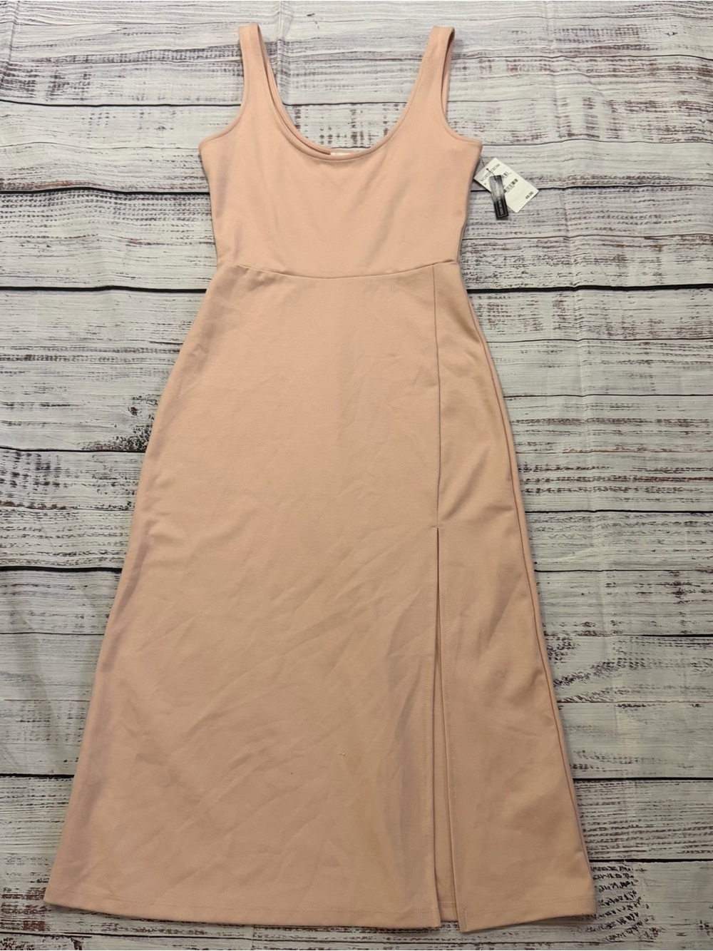 Leith Scoop Neck Maxi Dress in Blush